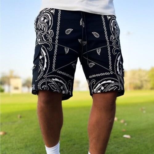 Hip hop Printed Shorts Men Fashion High street Brand Mens Shorts joggings Streetwear casual shorts 2021 new summer Cargo shorts