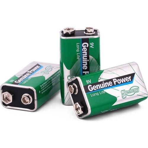 9v 6F22 Battery Super Heavy Duty Zn/MnO2 Dry Batteries For Infrared Electronic Thermometer Wireless Microphones Toy KTV Dry Cell