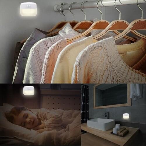 LED Night Light Wireless Motion Sensor Lights Corridor Closet Stair Wall Lamp Night Light No Glare Corridor Closet LED Cabinet