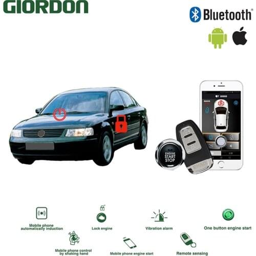 Universal Keyless Entry PKE Comfort System Android APP Phone Car Alarm Boost Remote Start Car Engine audi Engine audi passat b5