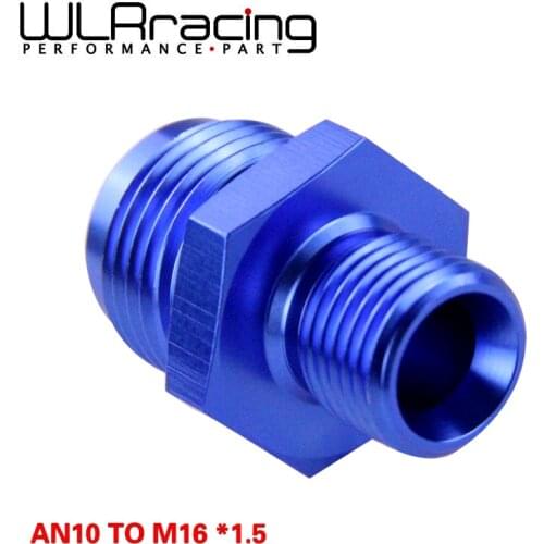 WLR RACING - Male 10AN 10 An Flare to M16x1.5(mm) Metric straight fitting AN10 To M16 *1.5 Port. Adapter WLR-SL816-10-163-011