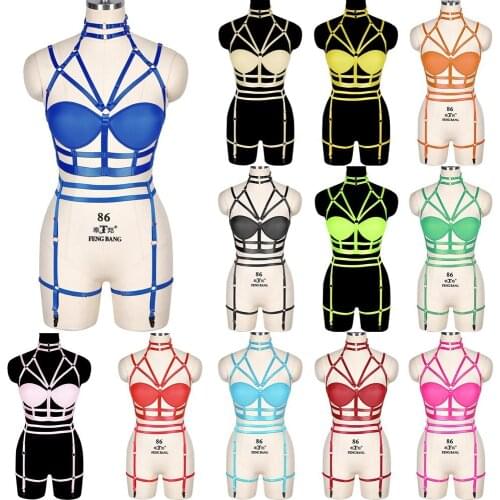 Sword Belt Bra Cup Wrapped Breast Harness Fashion Exotic Accessories Erotic Costumes Hanging Neck Sexy Lingerie Set Punk Goth