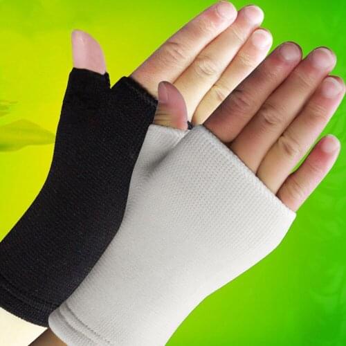 1 Pair Ultra Thin Breathable Man Woman Half Finger Gloves Elastic Wrist Supports hot Sale