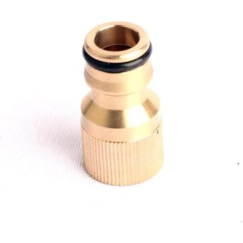 15pcs Green Thumb Inner Diameter 18mm Copper Quick Connector Female Thread Nipple Connector Garden Irrigation Copper Fitting