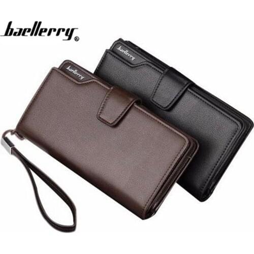 2019 Top Selling Men Wallets Baellerry Luxury Male Clutch Bag Brand Leather Wallet High-capacity Long Zipper Coin Purse cartera
