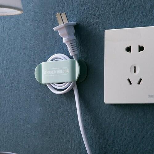 4Pcs Punch-free Plug Hook ABS Plug Fixer Seamless Multi-function Cable Organizer Storage Bracket Bathroom Organization Hooks