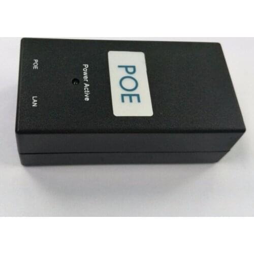 50PCS Desktop POE Injector 10/100Mbps Power Supply Input 100V-240V Output 15V 0.8A