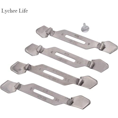 Lychee Life Industrial Sewing Machine Parts 1 Foot 2 Sizes Crimping Presser Foots Diy Sewing Machine Presser Foot Both Ends