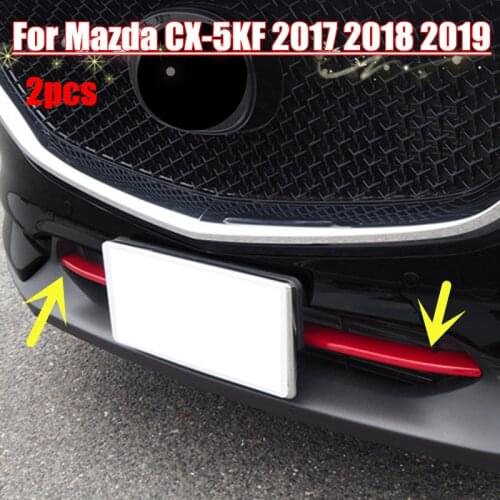 For Mazda CX-5KF 2017 2015 2019 ABS Front Radiator Mesh Grille Grill Cover Trim Sticker Decoration Covers 2Pcs Car Styling