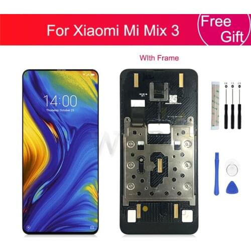 For Xiaomi Mi Mix 3 LCD Display Touch Screen Digitizer Assembly With Frame for Mi Mix3 LCD Replacement Parts