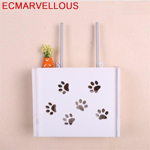 Europe wall hanging creative receiving collection rack stacks socket cover hanger box TV set-top storage shelf