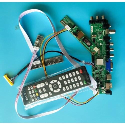 Kit For LQ154M1LW02A Controller board Digital HDMI Panel remote 30pin 1920X1200 TV VGA USB AV DVB-T2 DVB-T 1 CCFL LCD 15.4"