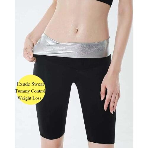 Weight Loss Short Leggings Women Exude Sweat Gym Shorts Shapers Neoprene Body Shaper Leggings Women Slimming High Waist Shorts