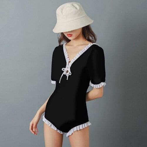 Swimsuit Woman One Piece Monokini Womens New Back Push Up Women Solid Polyester Swimming Suit For Women Bathing Suit