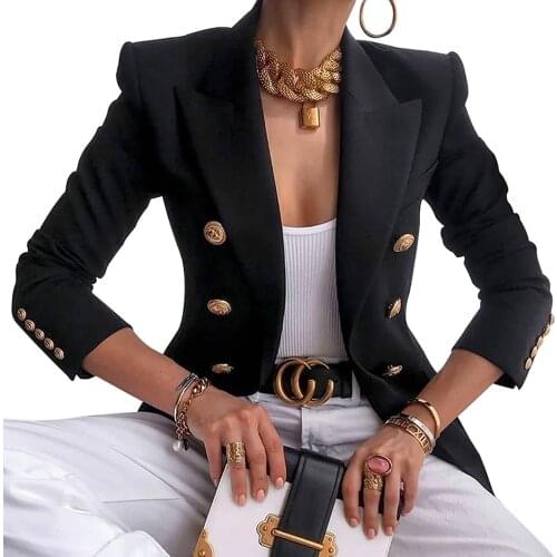Женские двубортные пиджаки LAPA China At AliExpress