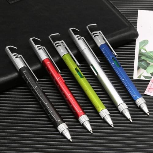 Multifunctional Pen Screwdriver Ballpoint Pen Stand Holder Metal Tool School Office Supplies Stationery Mobile Phone Holder