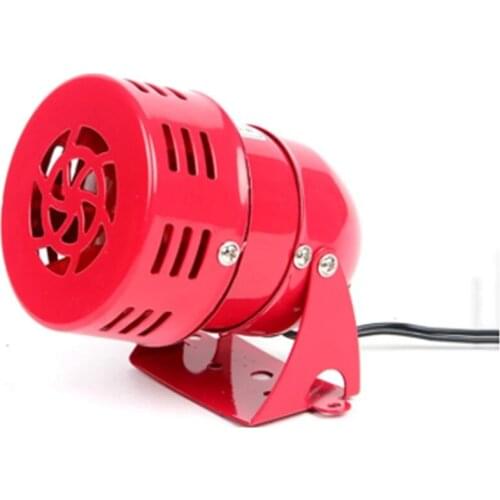 MS-190 Automotive Air Raid Siren Horn Car Truck Motor Driven Alarm Red Universal Car Horn for Pickup Truck