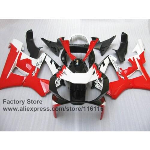 Custom free Motorcycle fairing set for HONDA CBR929RR 2000 2001 CBR 929RR 00 01 CBR 900RR red white fairings