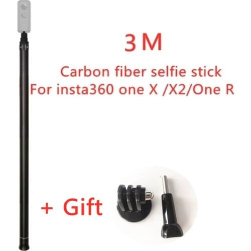 Insta360 One X 2 Camera 3m/1.5m Ultra-Long And Ultra-Light Carbon Fiber Selfie Stick for Insta360 One X2/One X/One R Accessories