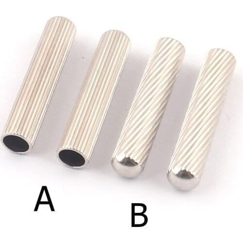 Cord End Caps End Tips Caps Leather Bullets Tube Clasps Ribbon Stopper Finding Shoelace Replacement Metal Hoodie Clothing