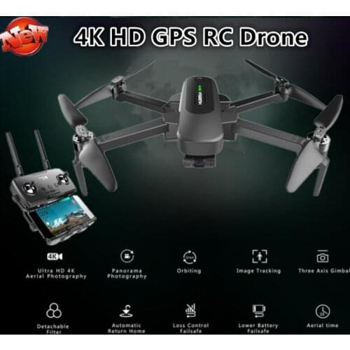 Foldable 3-Axis Gimbal Brushless RC Quadcopter 23MINS 4KM GPS 5G WiFi 4K UHD Camera WIFI FPV Automatic Return Home RC Drone Toy