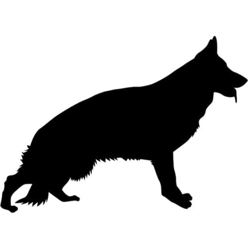 PLAY COOL Funny German Shepherd Dog Car Sticker Automobiles Motorcycles Exterior Accessories PVC Decal for Honda Lada Vw Bmw
