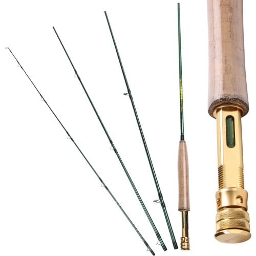 2.7M UltraLight Fly Fishing Rods LW 5/6 4 Sections Fast Action Freshwater Fly Rods for Trout Salmon Fishing Tackle