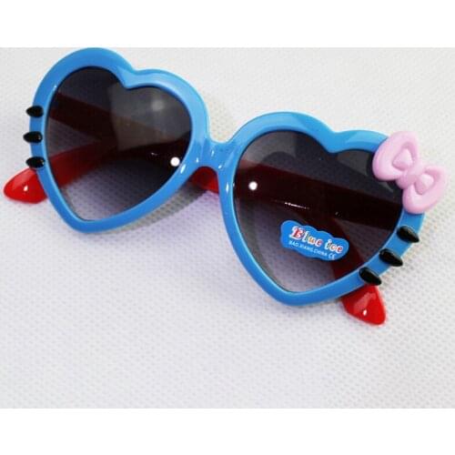 WANMEI.DS Heart Kids Sunglasses Brand Designer UV400 Children Sun Glasses Oculos De Sol Gafas