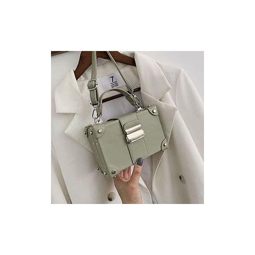 Female Shoulder Bag Messengers Box Shape Women Fashion Square Bag Adjustable Solid Handbags