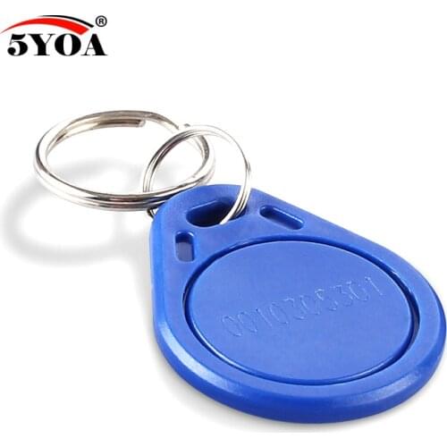 1000pcs EM4100 Badge 125khz ID Keyfob RFID Tag Tags llaveros llavero Porta Chave Card Key Fob Token Ring Proximity Chip