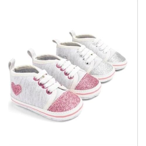 2021 Fashion Bling Baby Shoes Newborn Cotton First Walkers Spring Autumn Infants Girls Casual Shoes