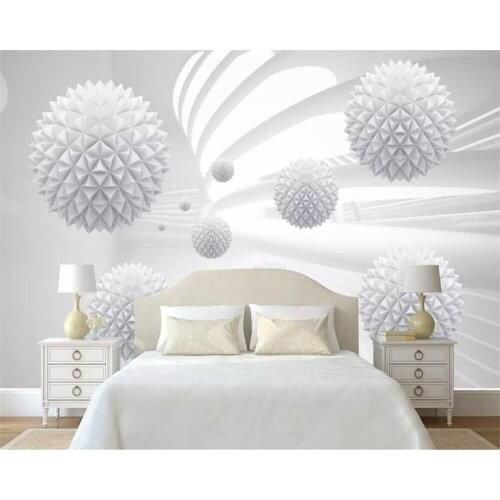 Beibehang Custom 3D wallpaper Modern high quality 3D stereo sphere geometric space mural background wall 3d wallpaper tapeta