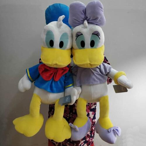Disney Large Plush Toys 75cm Huge Donald Duck And Daisy Animal Stuffed Soft Doll Boy Girl Birthday Presents For Kids
