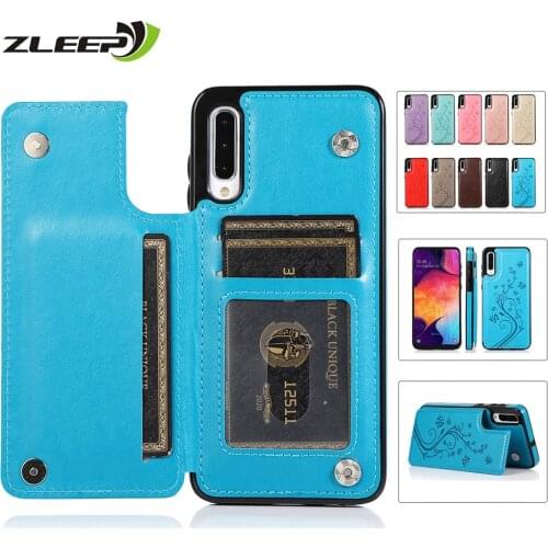Case For Samsung Galaxy S20 FE S10 E S9 S8 Note 20 10 9 8 Ultra Plus A52 A72 A12 A51 A71 S7edge Leather Cards Stand Phone Cover