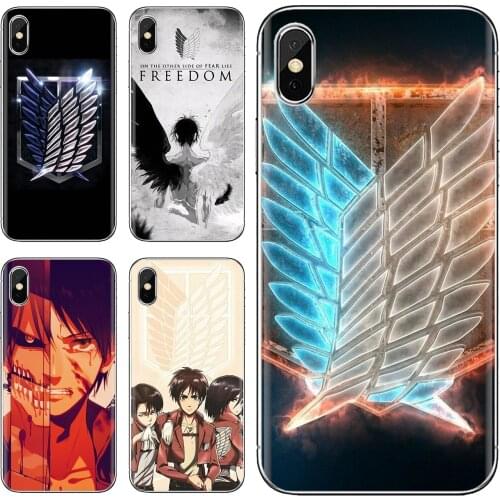 Attack on Titan Soft TPU Rubber Silicon Cover For Xiaomi mi Redmi Note 3 4 4X 5 6 7 8 8t 9 9s 9t 10 pro lite