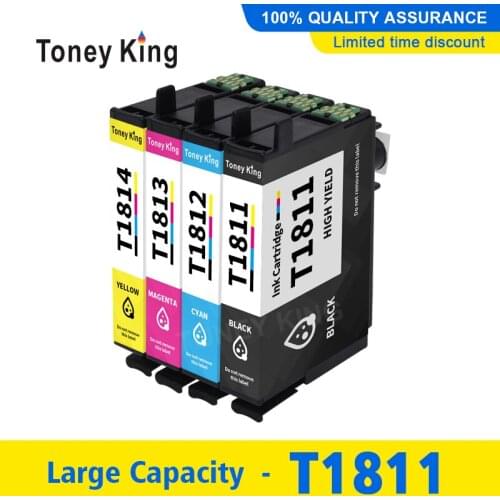 T1811 - T1814 Ink Cartridges For Epson XP-402 XP-405 XP-215 XP-312 XP-415 XP-402 XP-412 XP-315 XP-312 XP-212 XP-405WH Printer