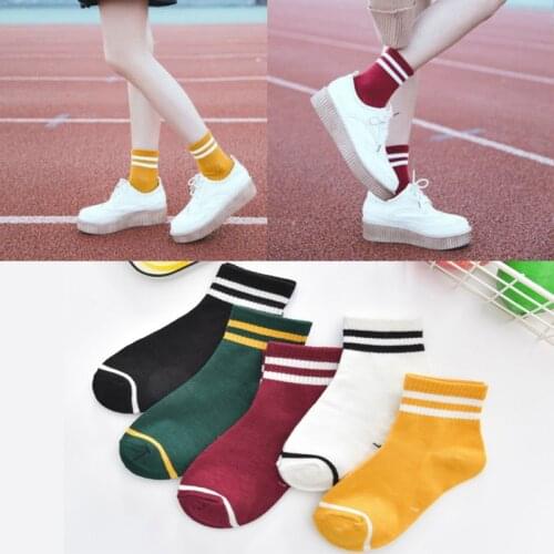 5 pair Childrens Cotton Socks Student Socks Kids Sock Floor Socks Autumn Winter Spring Boys And Girls Multi Color Sock