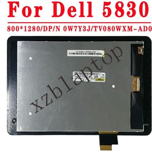 For DELL Venue 8 Pro 5830 lcd and touch with frame Win 8.1 5468W FPC-1 Display With Touch Screen Digitizer Assembly