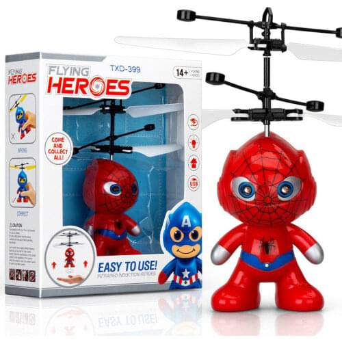 Electric Boxed Flying Helicopter Mini Induction Aircraft Upgrade Hot High Quality RC Drone Flashing Light Toys For Kids Cute