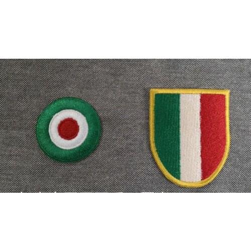 Embriodery Green coppa Italia Circle patch and chest Scudetto Badge