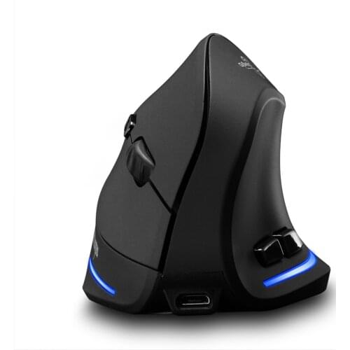 F-35 Mouse Wireless Vertical Mouse Ergonomic Rechargeable 2400 DPI Optional Portable Gaming Mouse for Mac Laptop PC Computer