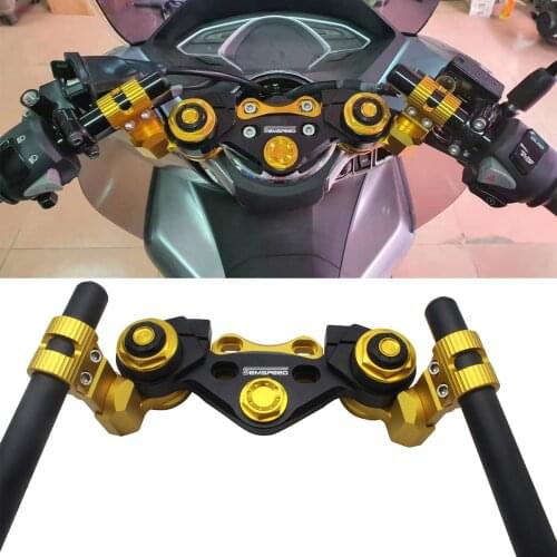 SEMSPEED Motorcycle Handlebar Mount Handle Grip Kit Fits For Honda PCX 125 PCX 150 PCX160 2012-2020 2021 Free Stretchable Tube