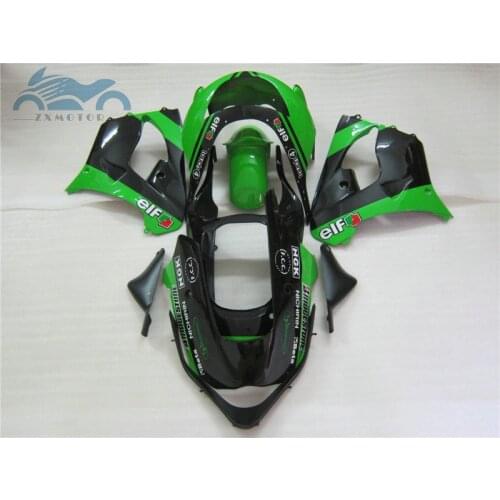 Free Customized fairings kits for Kawasaki Ninja ZX9R 1998 1999 motorcycle fairing kit ZX 9R 98 99 green black road racing parts
