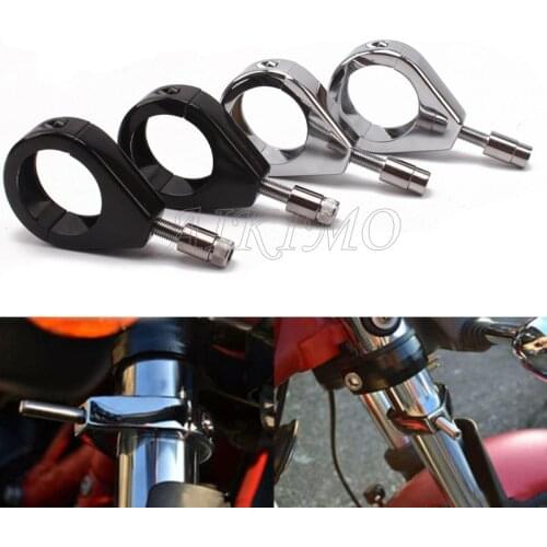 Motorcycle Turn Signal Relocation Bracket 39mm 41mm 49mm Fork Clamp Mount For Harley Sportster 883 XL1200 For Dyna Universal