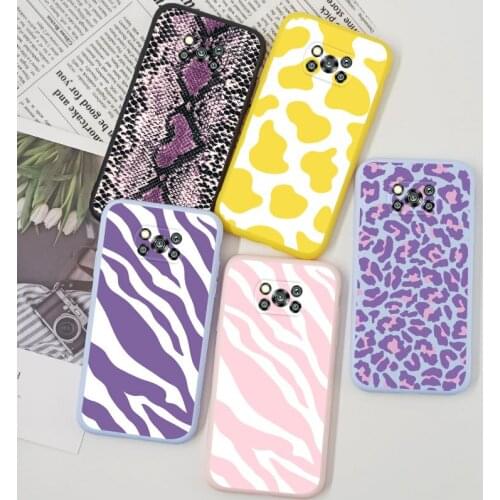 Leopard Zebra Cow Case For Xiaomi Poco X3 Pro TPU Case For Xiaomi Poco X 3 PocoX3 Nfc Cover Silicone Soft Funda Snake Skin