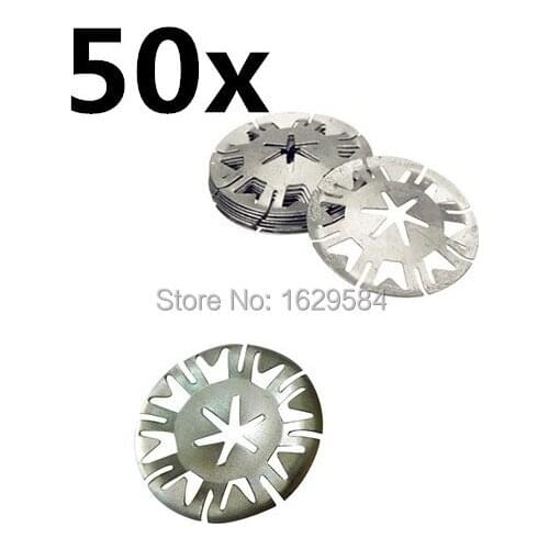 Set of 50 Pcs INSULATION CLAMP METALL KLEMMSCHEIBE CLIPS N90335004, N90796501 CASE FOR TRANSPORTER T4 T5 GOLF LUPO POLO