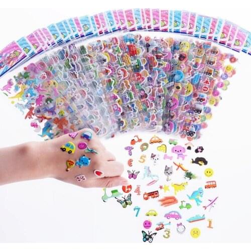 Kids stickers 600+, 20 different Sheets, 3D Puffy Stickers for Kids, Bulk stickers for Girl Boy Birthday Gift, Scrapbooking