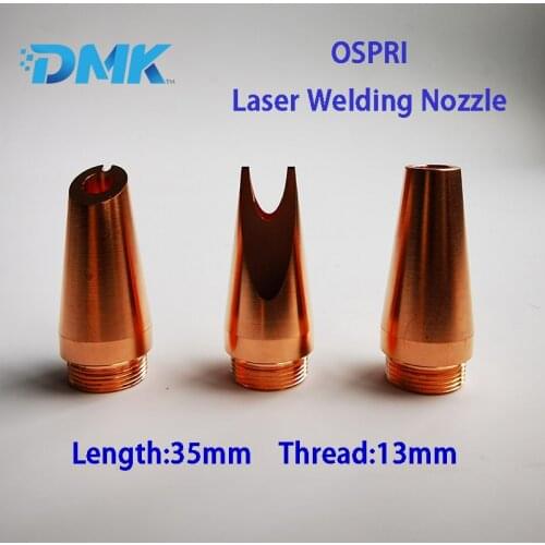 Laser Welding Gun Nozzles 35mm Length 13mm Thread Fiber Copper Nozzle For Ospri Soldering Welder Gun