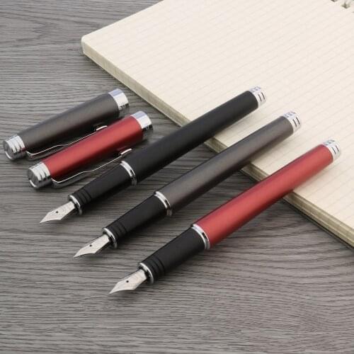 High quality jinhao 996 fountain pen metal Starry Finance matte gray ink pens for writing Office school supplies