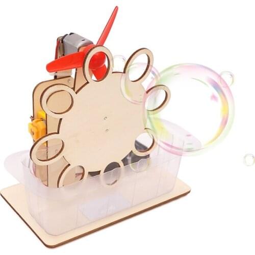 DIY Electric Build a Bubble Maker,bubble machine Model Kits,Physical Technology Scientific Experiment Educational STEM Toys